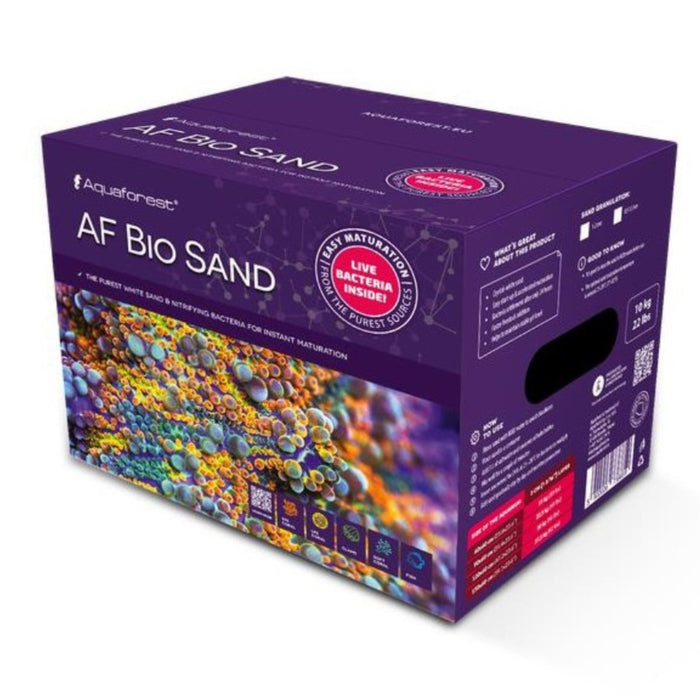 Aquaforest Bio Sand 0,5-1,5 mm 10 kg – Sabbia Viva Naturale con Batteri per Acquario Marino e Reef
