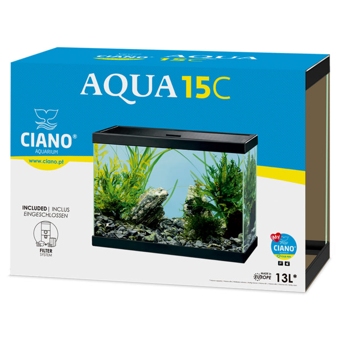 Ciano Aqua 15 – Acquario Senza Filtro e Senza Luce – 13 Litri