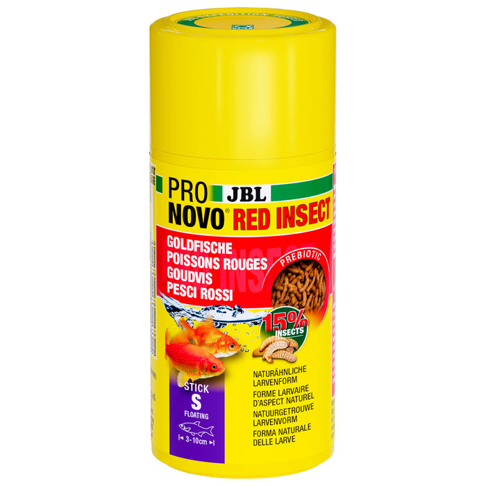 JBL Pronovo Red Insect Stick S 100ml Mangime Pesci Rossi Con Dosatore