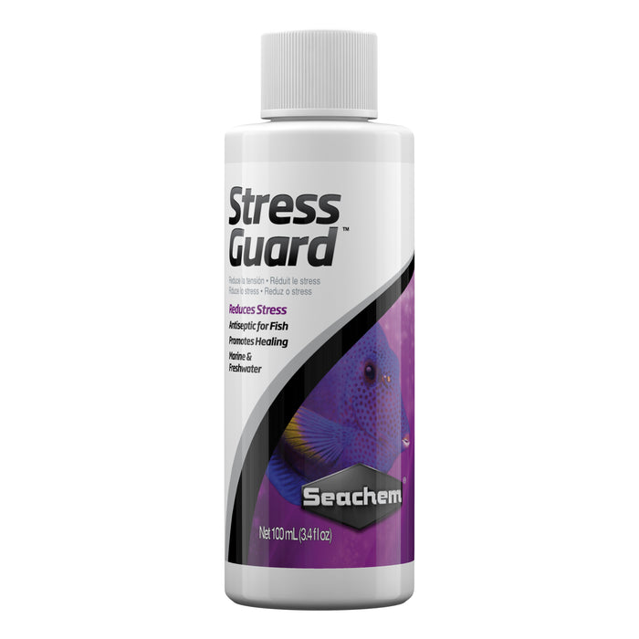 Seachem StressGuard 100 ml – Protettivo del Muco, Cicatrizzante e Antistress per Pesci Tropicali e Marini