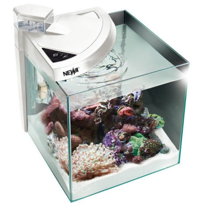 Newa More NMO30RW Bianco – Acquario Nano Reef Marino 28L con LED Touch e Filtro