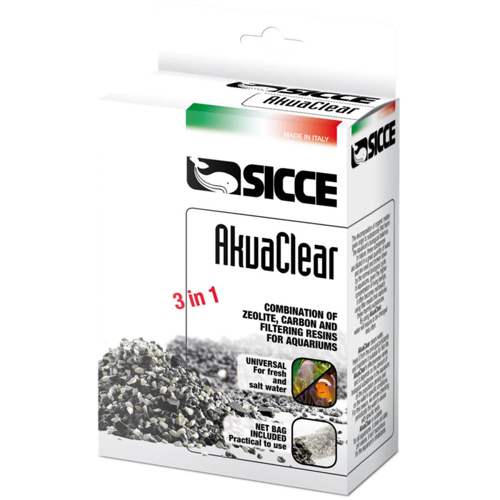 Sicce AkuaClear 1000 ml – Mix Filtrante con Zeolite, Carbone e Resine per Acquario