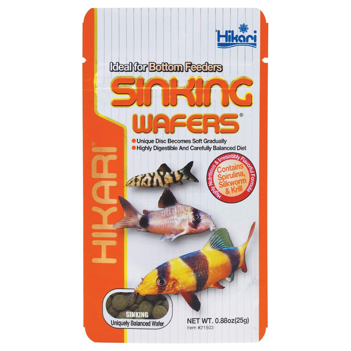 Hikari Tropical Sinking Wafers 50 g – Mangime Affondante per Corydoras e Pesci di Fondo
