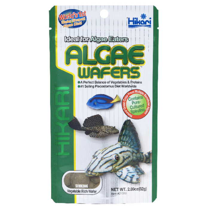Hikari Tropical Algae Wafers 82g - Mangime in Dischetti per Pesci Pulitori e Algivori
