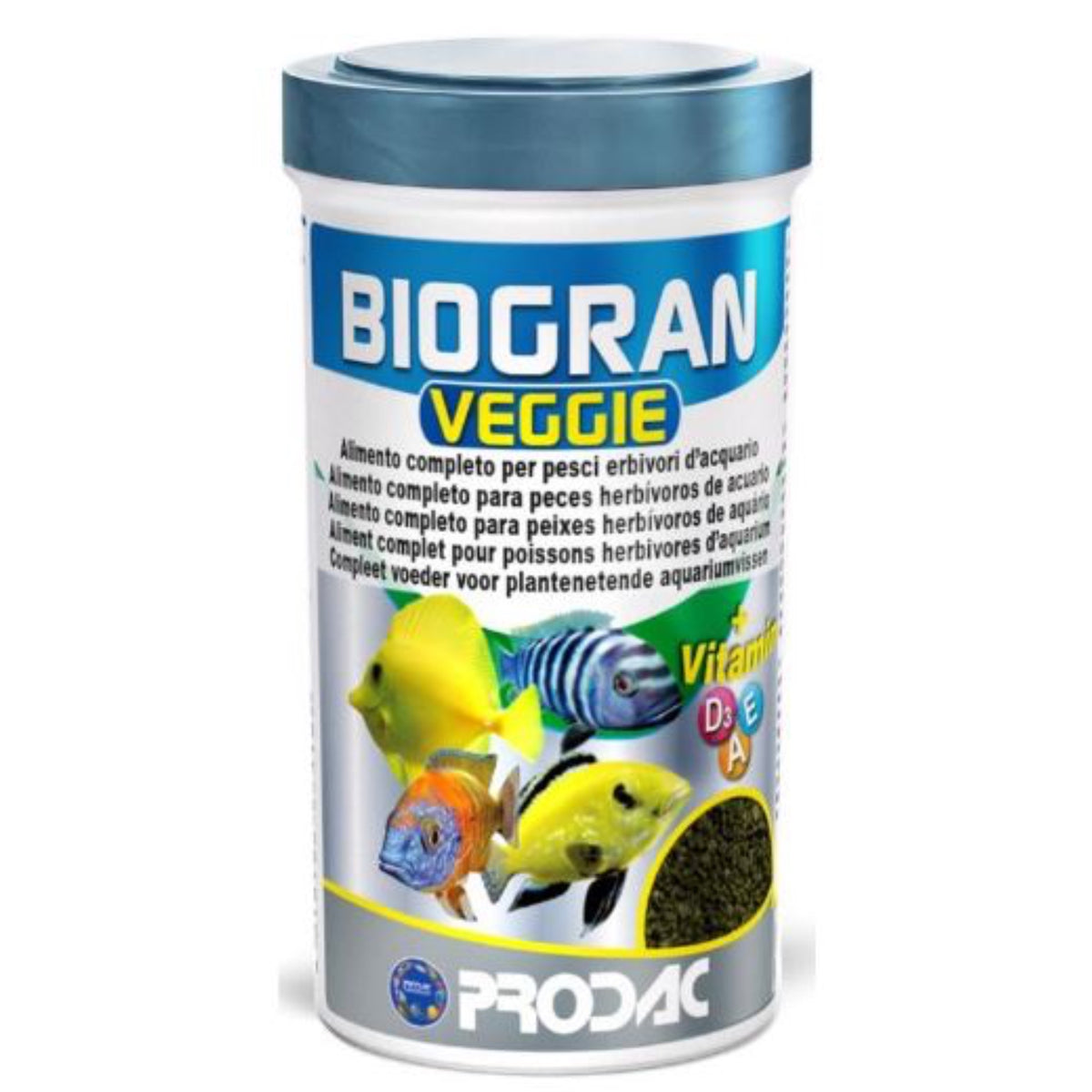 Prodac Biogran Veggie 250 ml – Mangime Vegetale in Granuli per Pesci E ...