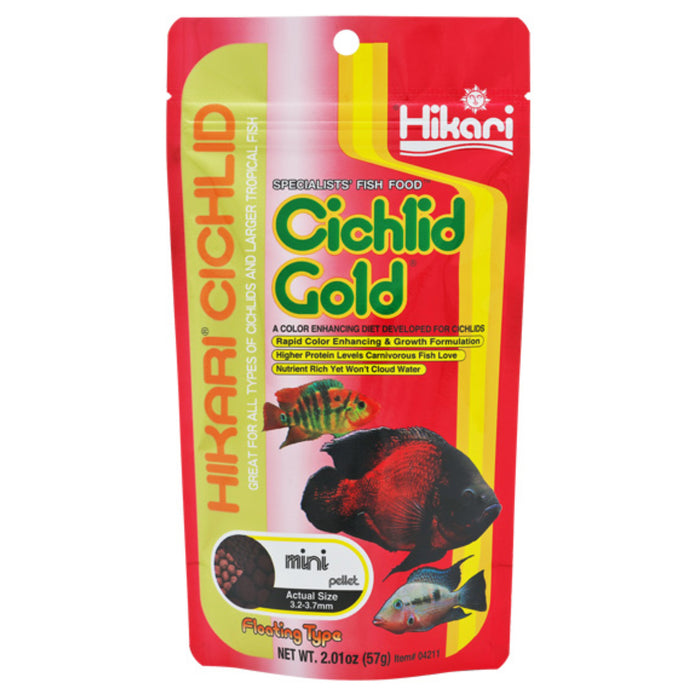 Hikari Cichlid Gold Mini 250g - Mangime Professionale Esaltatore del Colore per Ciclidi
