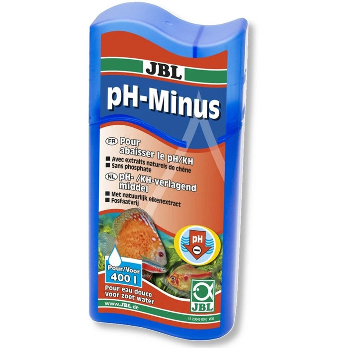 JBL pH-Minus 100 ml – Riduttore Naturale di pH e KH Senza Fosfati per Acquari
