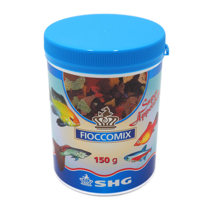 SHG Fioccomix 150 g – Mangime in Fiocchi per Pesci Tropicali d’Acqua Dolce