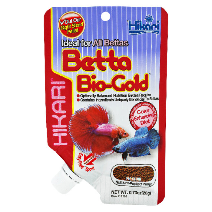 Hikari Betta Bio-Gold 20g - Mangime Professionale Galleggiante per Pesci Combattenti