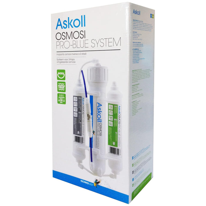 Askoll Impianto Osmosi Inversa Pro Blue Line System – Sistema RO a 3 Stadi per Acquario