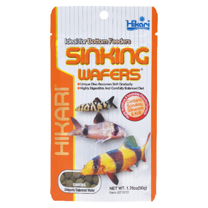 Hikari Tropical Sinking Wafers 50g - Mangime Professionale Affondante per Corydoras e Pesci di Fondo