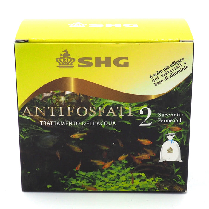 SHG Antifosfati 2 (2x50 g) – Resina Selettiva Eliminazione Fosfati per Acquario Dolce e Marino