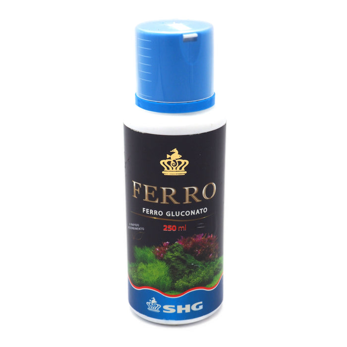 SHG Ferro Gluconato 250 ml – Integratore di Ferro per Piante da Acquario