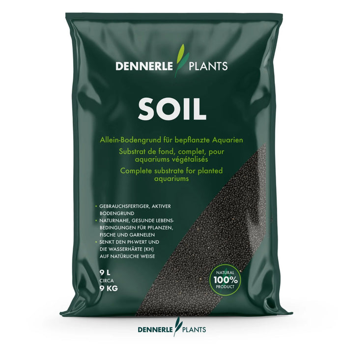 Dennerle Soil 9 Kg - Substrato Attivo Professionale per Acquari Piantumati e Caridine