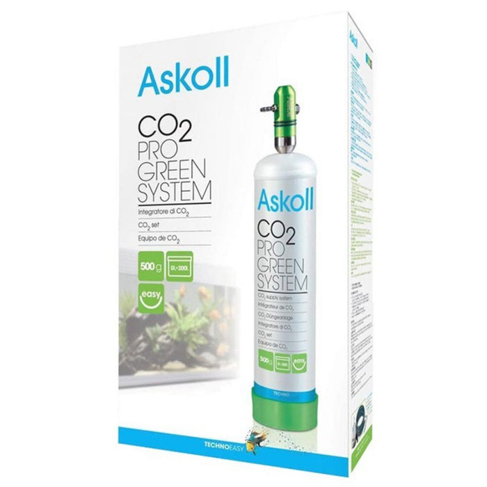 Askoll CO₂ Pro Green System – Kit CO₂ Completo per Acquari fino a 200 Litri