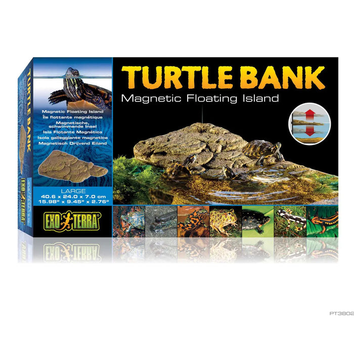 Exo Terra Turtle Bank Large – Isola Galleggiante Magnetica XL per Tartarughe Acquatiche