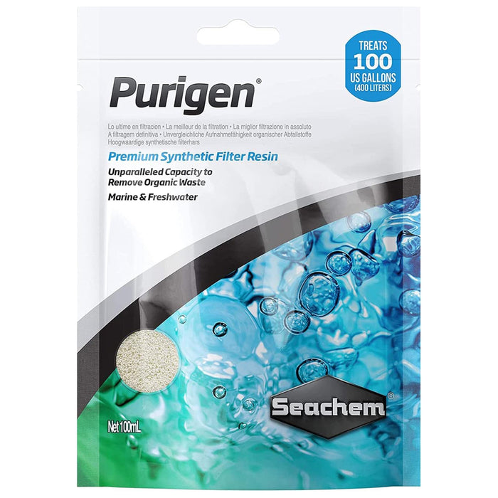 Seachem Purigen 100 ml – Resina sintetica premium per rimozione organici e acqua cristallina