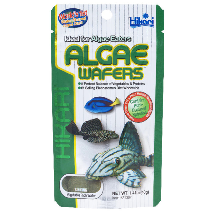 Hikari Tropical Algae Wafers 40g - Mangime in Dischetti per Pesci Pulitori e Algivori