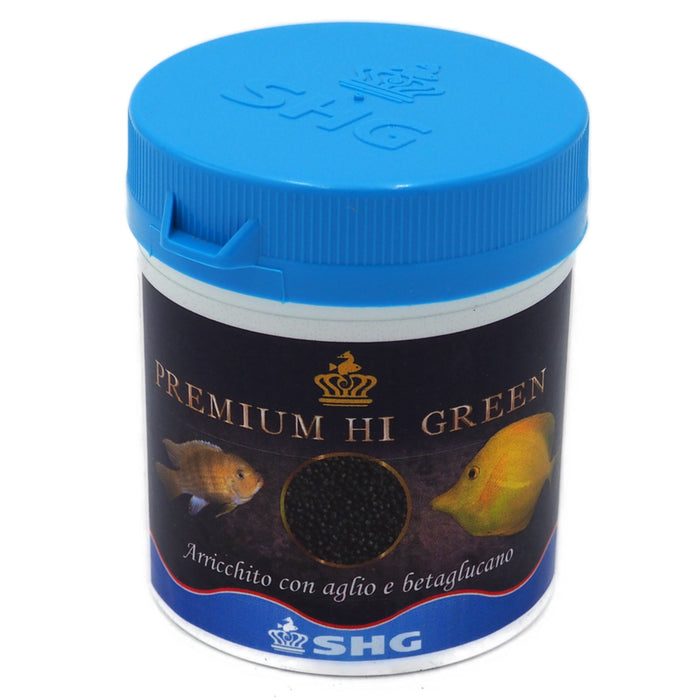 SHG Hi Green 50 gr – Alimento in Granuli Vegetali ad Alta Digeribilità per Pesci Tropicali