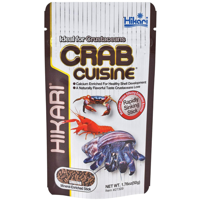 Hikari Tropical Crab Cuisine 50 g – Mangime Affondante per Crostacei, Paguri, Gamberi e Granchi d'Acqua Dolce e Marina