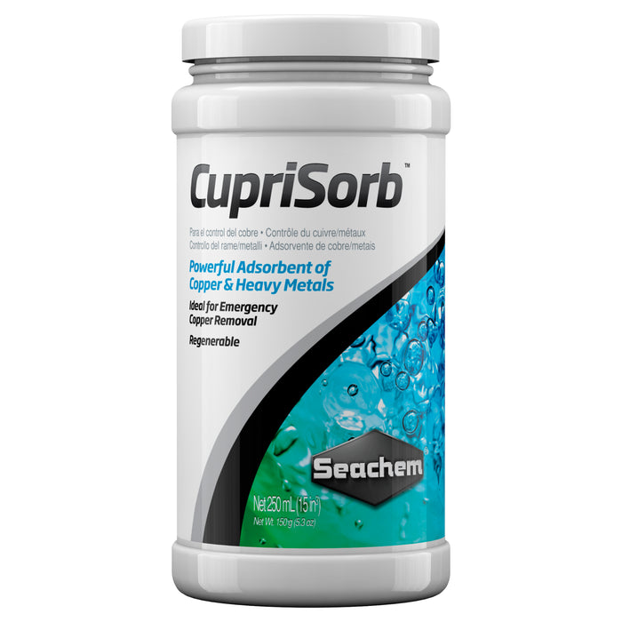 Seachem Cuprisorb 250 ml – Resina Chelante per Rimozione Rame e Metalli Pesanti