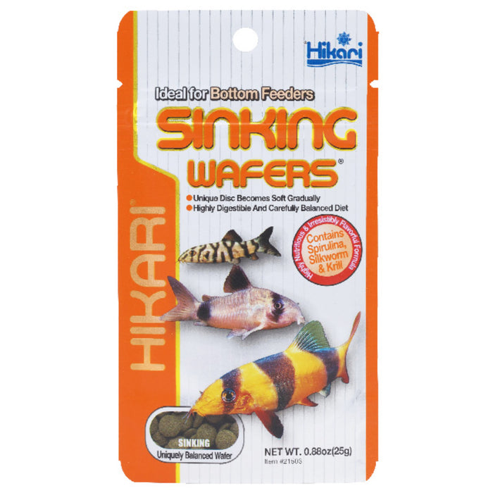 Hikari Tropical Sinking Wafers 25g - Mangime Affondante per Corydoras e Pesci di Fondo