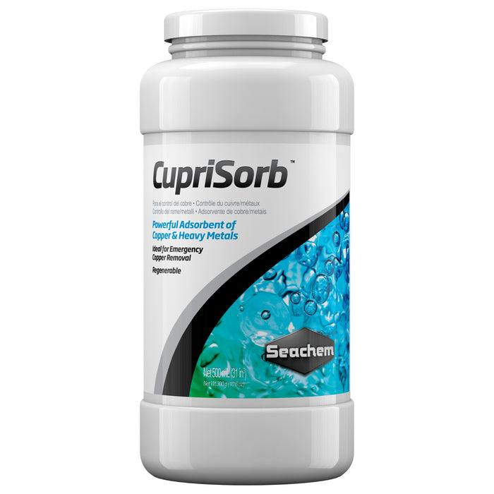 Seachem Cuprisorb 500 ml – Resina Chelante per Rimozione Rame e Metalli Pesanti