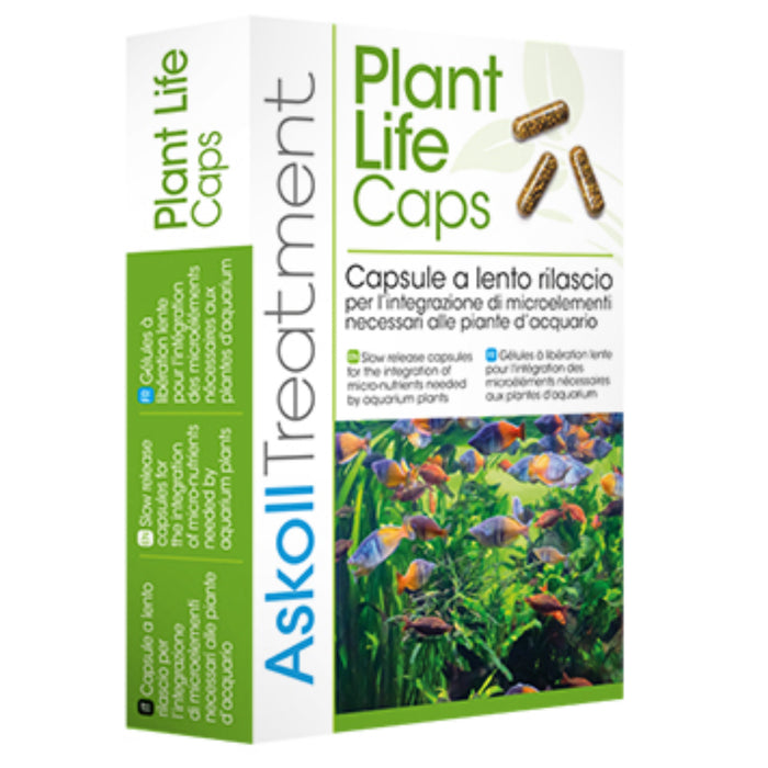 Askoll Plant Life Caps 10cpr – Capsule fertilizzanti da fondo per piante d’acquario