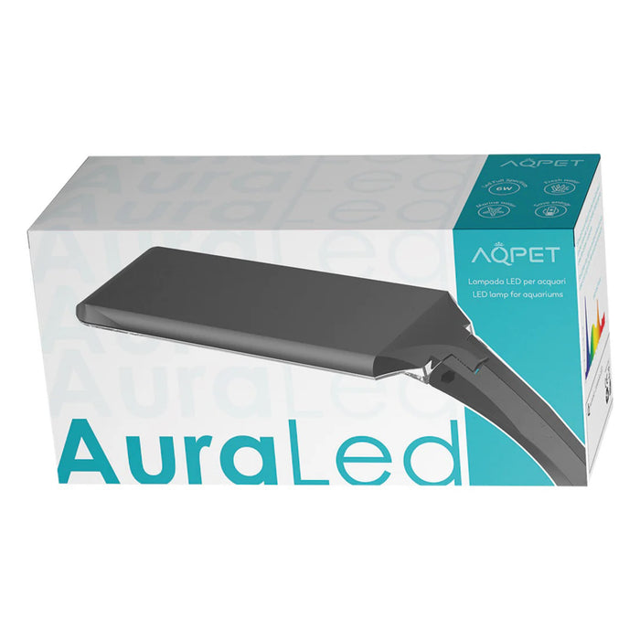 AQPET AuraLed 6W – Lampada LED RGB ultrasottile per acquari 25-40 cm – 15 LED