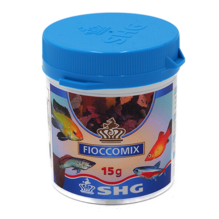 SHG Fioccomix 15 g – Mangime in Fiocchi per Pesci Tropicali d’Acqua Dolce