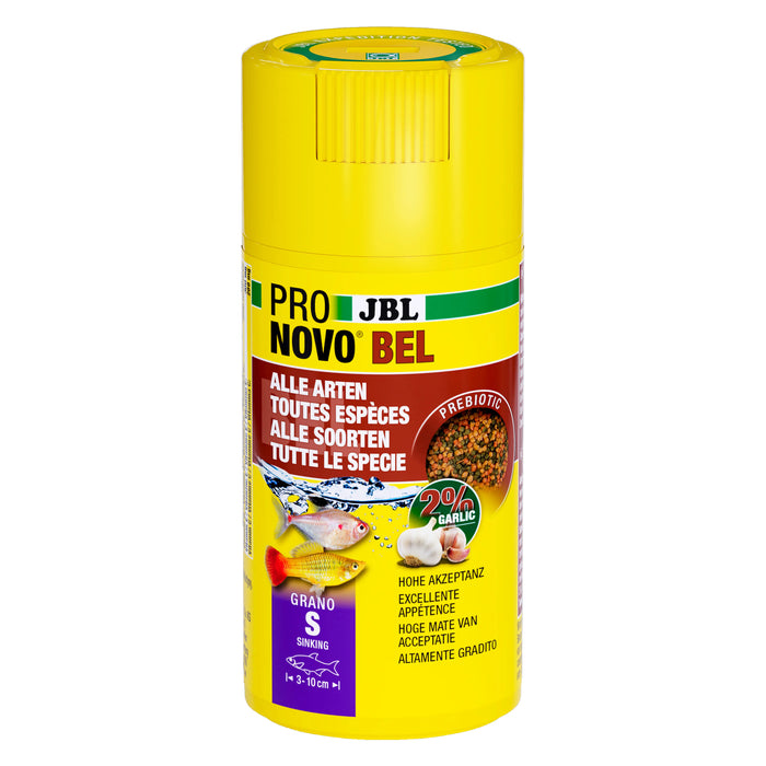 JBL Pronovo Bel Grano S 100 ml – Granuli Prebiotici per Pesci Tropicali (3–10 cm)