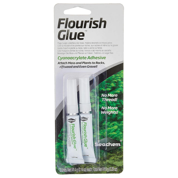 Seachem Flourish Glue 8 g – Colla Gel Atossica per Piante Acquatiche e Aquascaping
