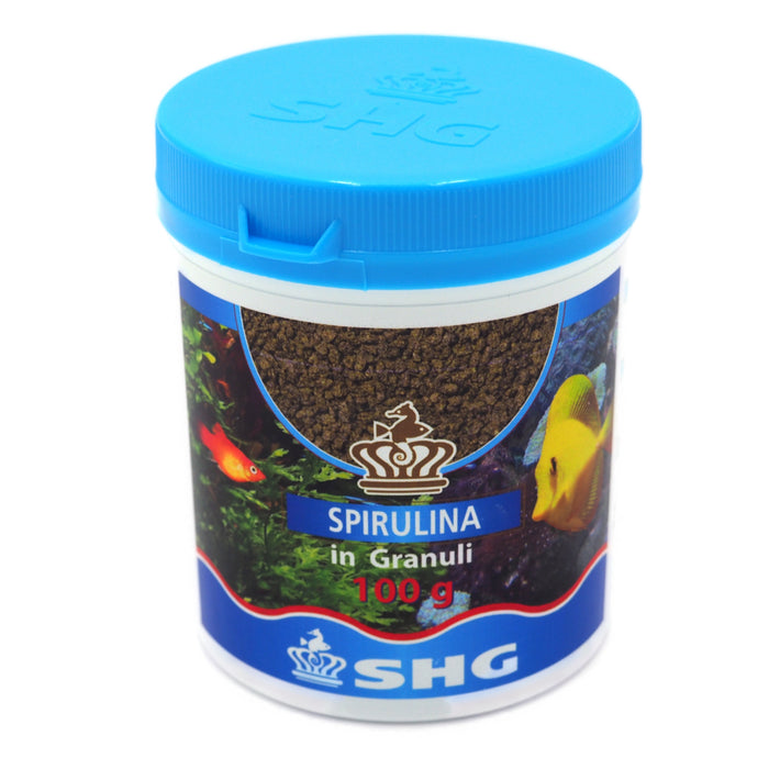 SHG Spirulina in Granuli 100 gr – Formato Convenienza ad Affondamento Lento