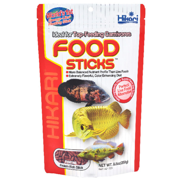 Hikari Tropical Food Sticks 250g - Mangime Professionale Galleggiante per Arowana e Predatori