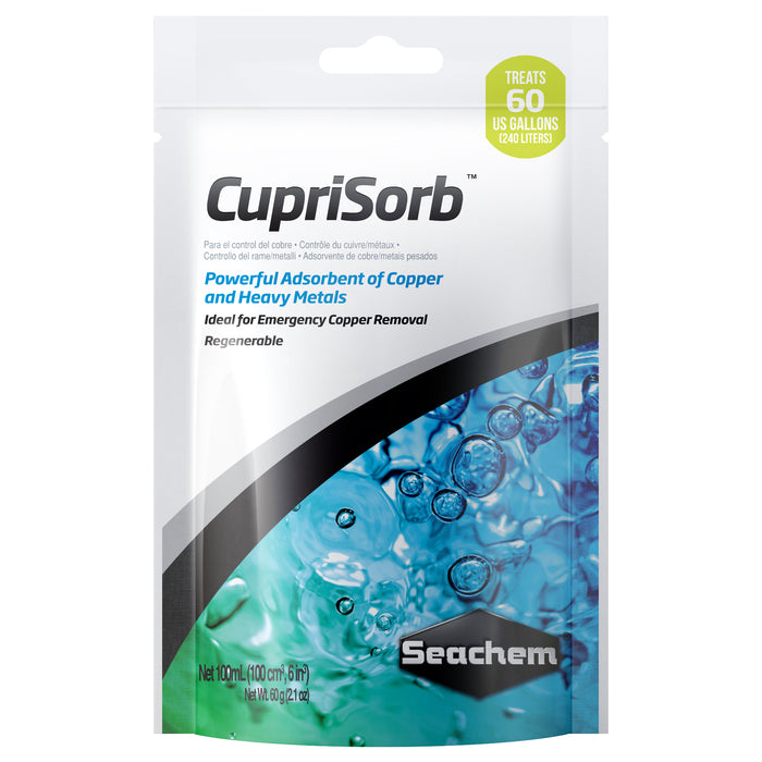 Seachem Cuprisorb 100 ml – Resina Chelante per Rimozione Rame e Metalli Pesanti