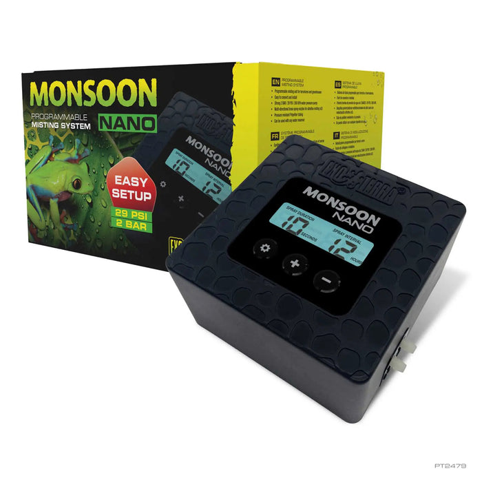 Exo Terra Monsoon Nano – Sistema di nebulizzazione programmabile per terrari