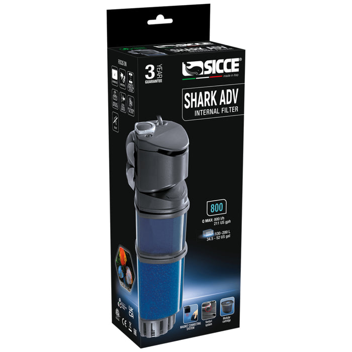 Sicce Shark ADV 800 – Filtro Interno Modulare per Acquari fino a 200L