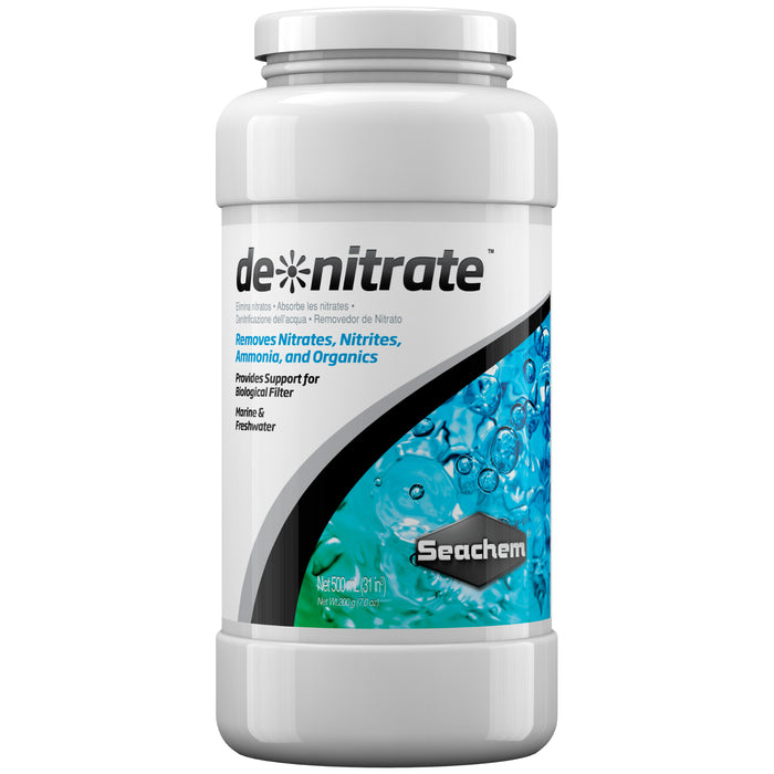 Seachem De Nitrate 500 ml – Supporto Biologico per la Rimozione Naturale dei Nitrati
