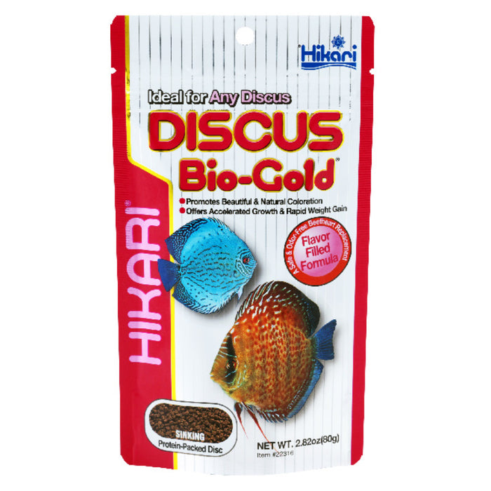 Hikari Tropical Discus Bio-Gold 80g - Mangime Professionale per Discus e Ciclidi Nani
