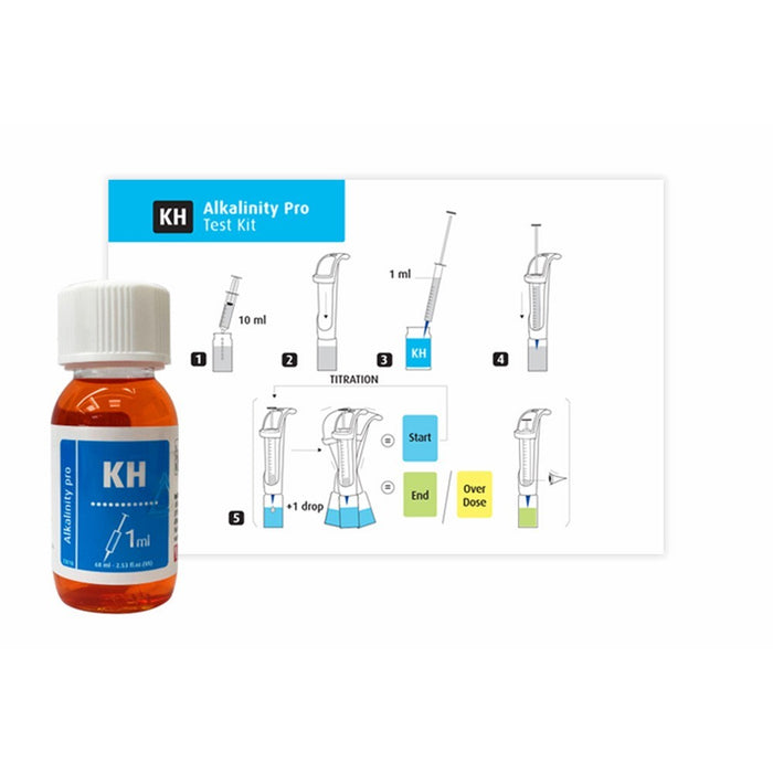 Red Sea KH Alkalinity Pro Test Kit – Test di Titolazione ad Alta Precisione per KH e Alcalinità (75 Test)