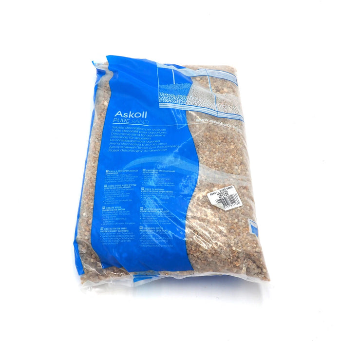 Askoll Pure Sand Peach 4 kg – Sabbia Naturale Beige a Grana Media per Acquario