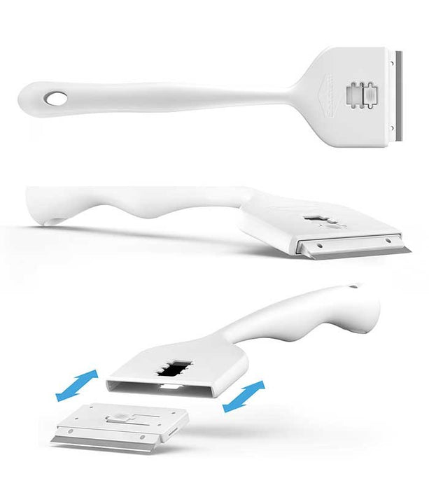 Seachem 3 in 1 Algae Scraper Long – Raschiavetri con Lametta e Spugna per Acquario (46 cm)