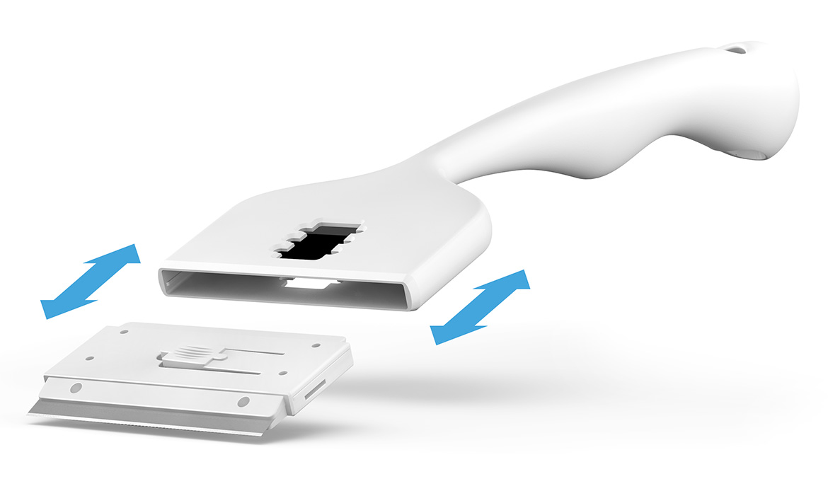 Seachem 3 in 1 Algae Scraper Long – Raschiavetri con Lametta e Spugna per Acquario (46 cm)