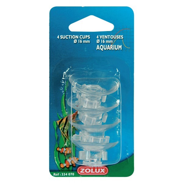 Zolux 4 Ventose + Clip 16 mm — Verde Vivo Acquari